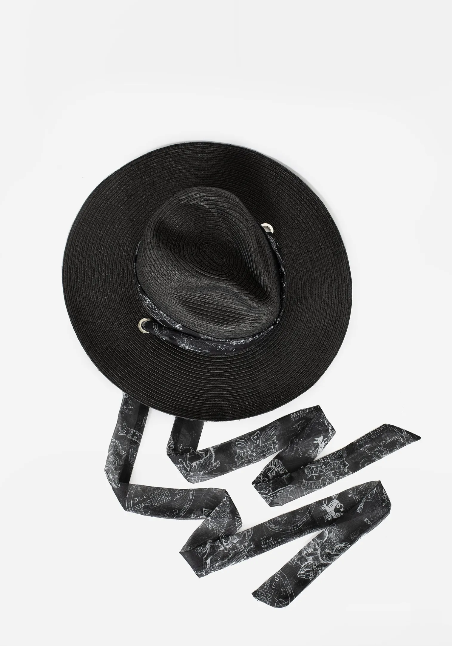 Maleficarum Tie Detail Sun Hat