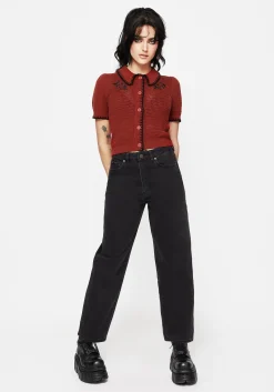 Malevolence Denim Barrel Leg Jeans