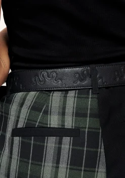 Mamba Debossed Belt With Snake Buckle
