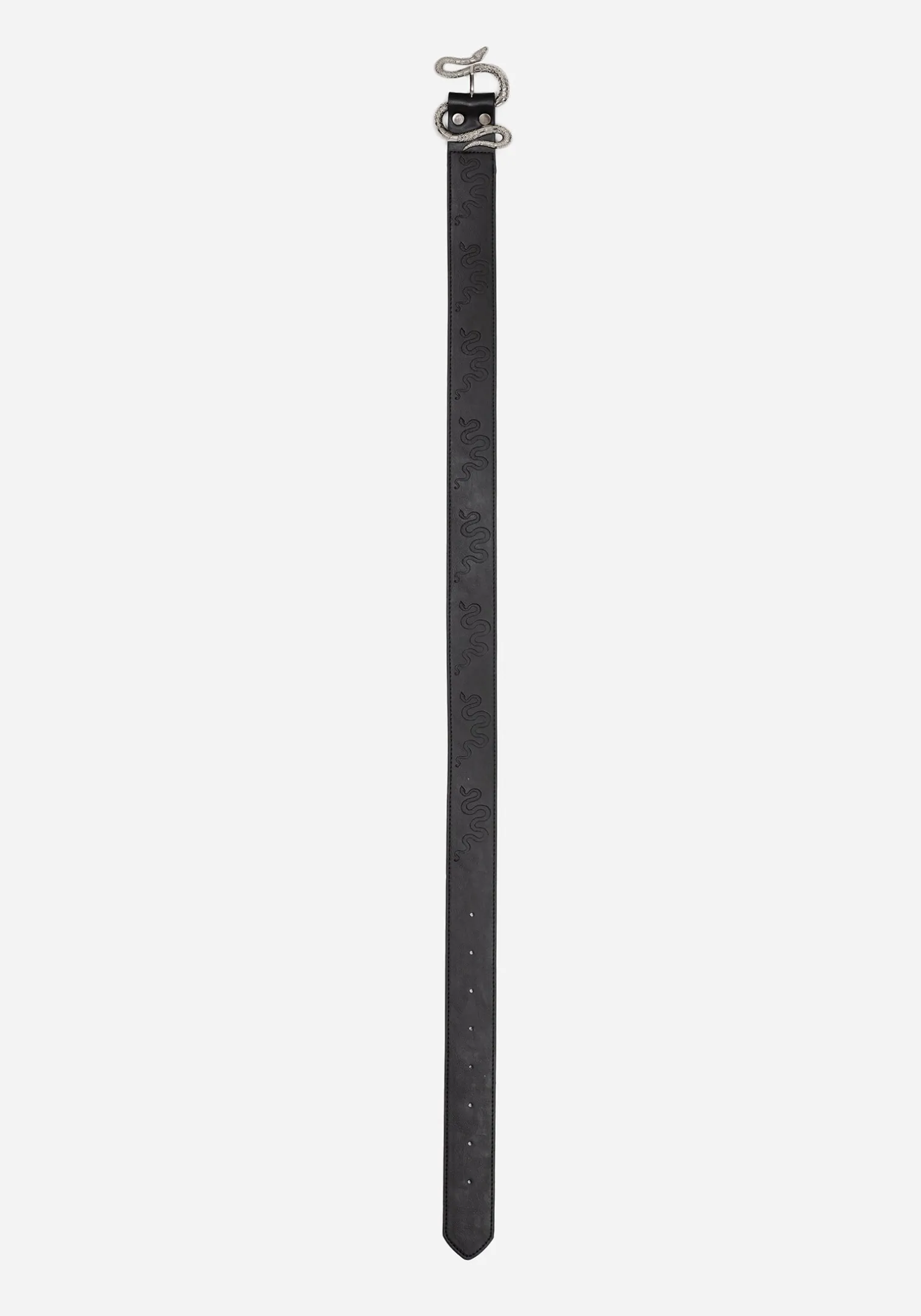 Mamba Debossed Belt With Snake Buckle