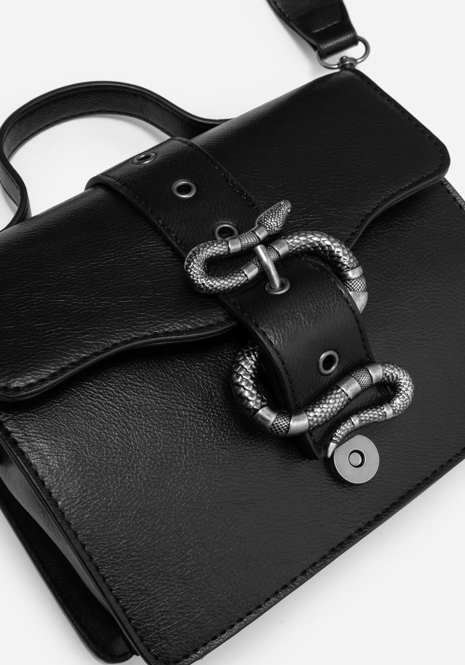 Mamba Snake Buckle Crossbody Bag