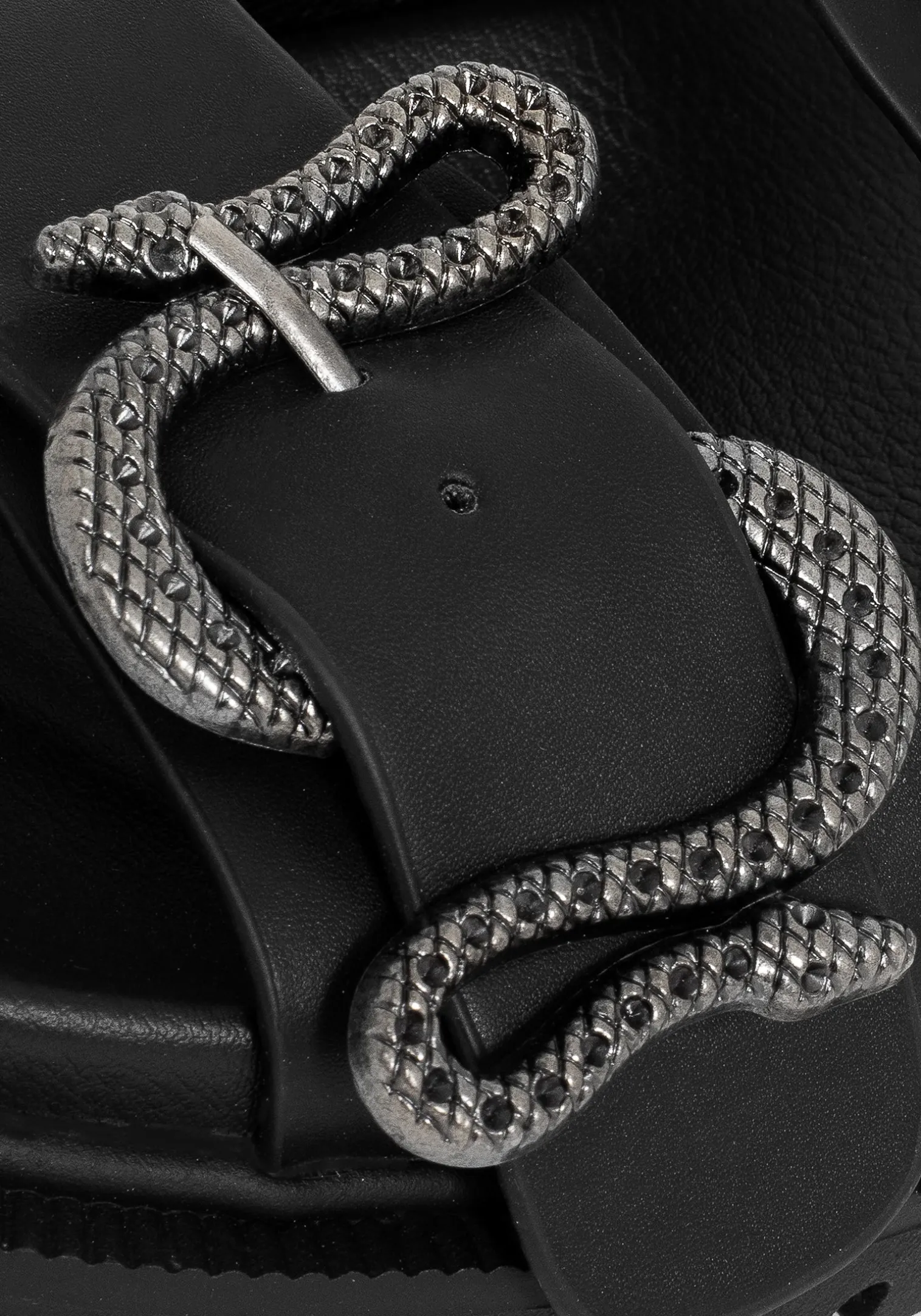 Mamba Snake Buckle Sandals