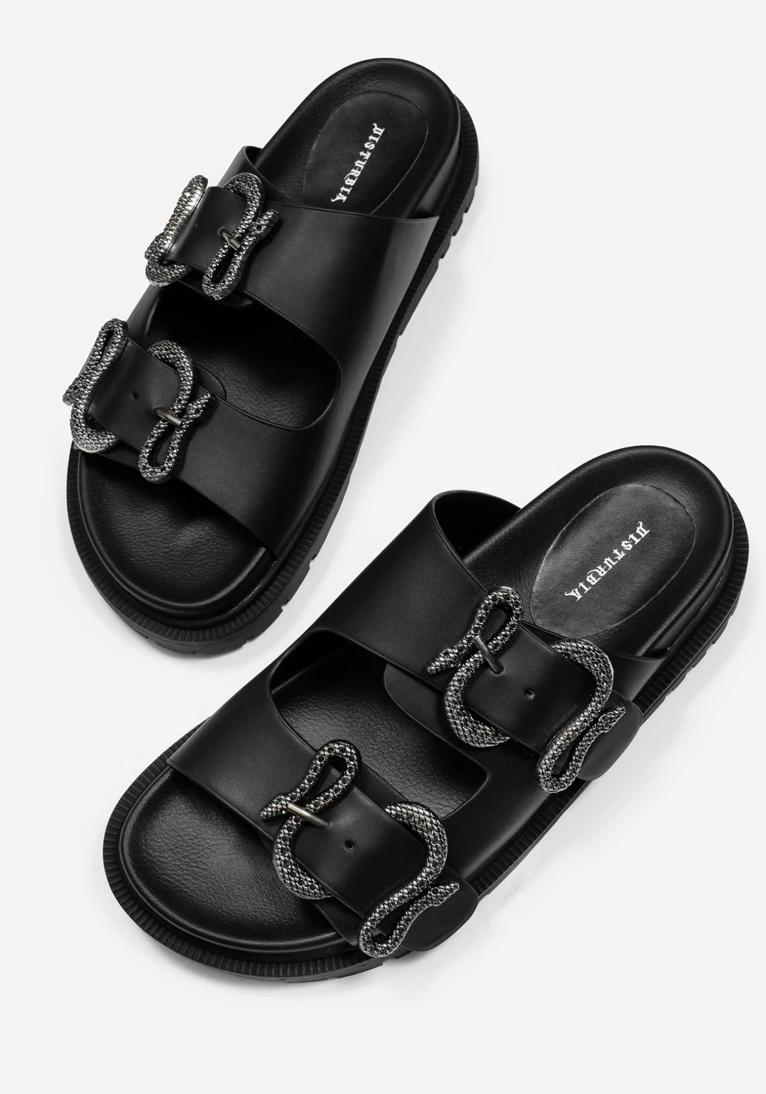 Mamba Snake Buckle Sandals