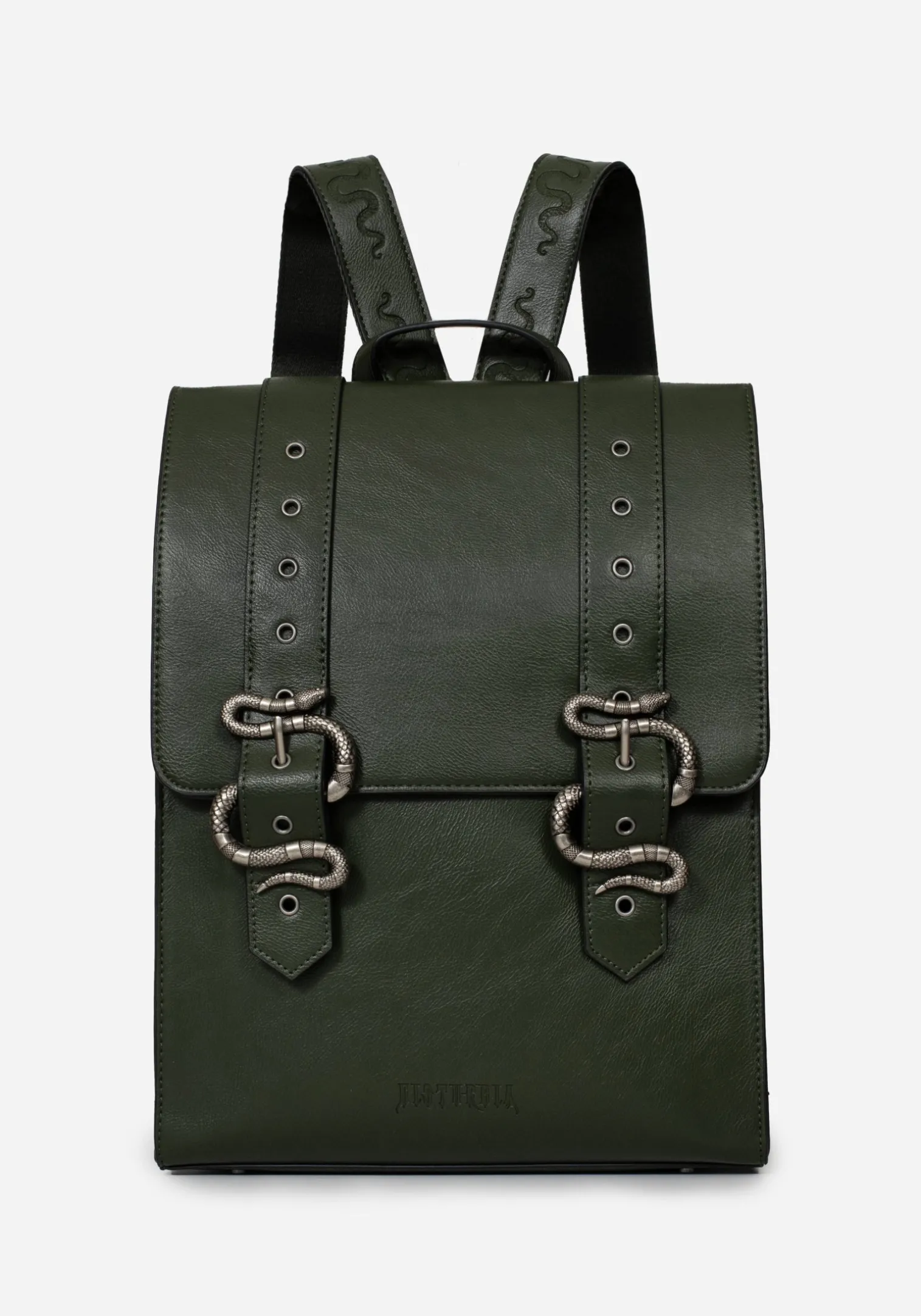 Mamba Snake Buckle Satchel Bag