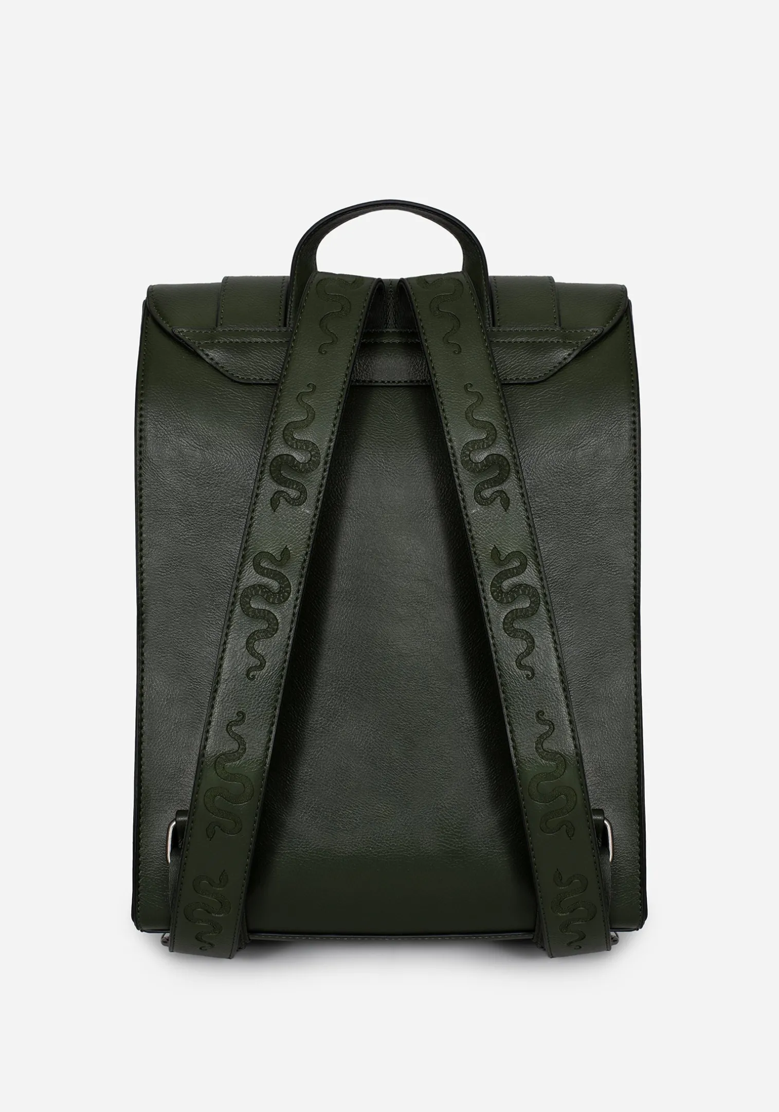 Mamba Snake Buckle Satchel Bag
