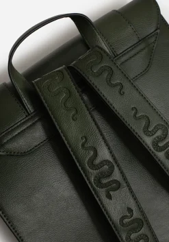 Mamba Snake Buckle Satchel Bag