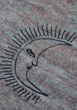 Mandragore Embroidered Knit Scarf