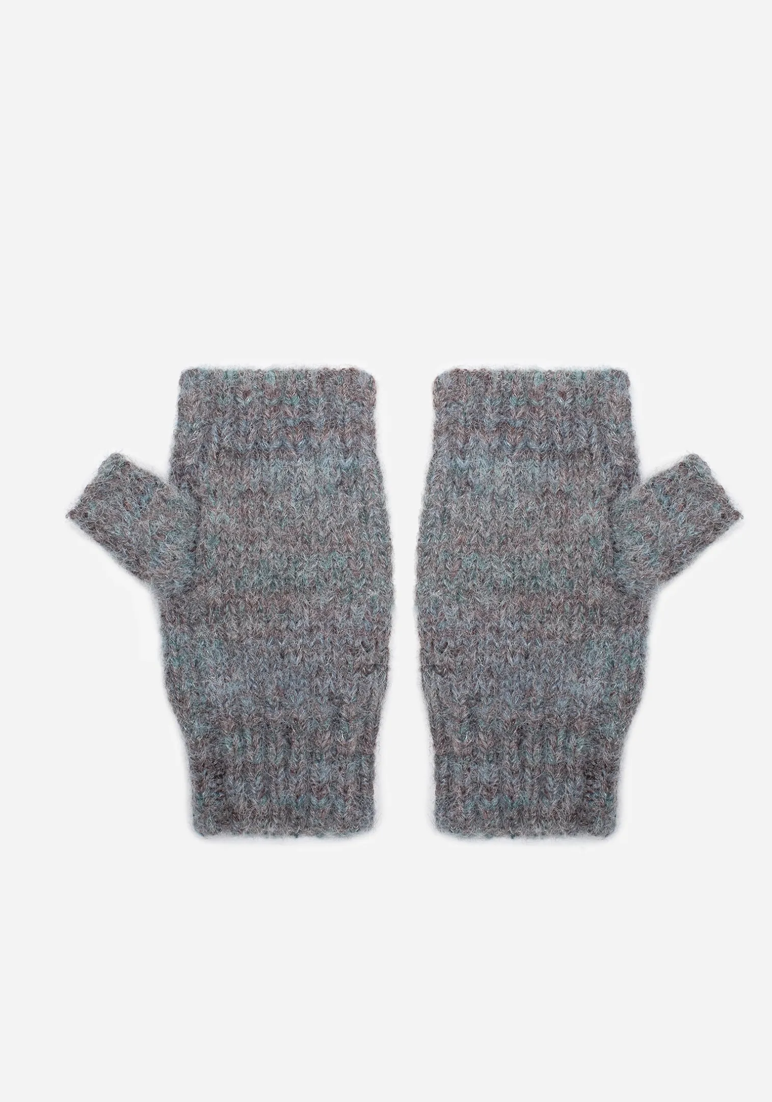 Mandragore Embroidered Knit Fingerless Gloves