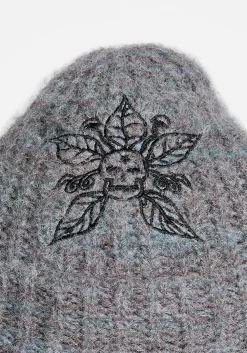 Mandragore Embroidered Knit Beanie