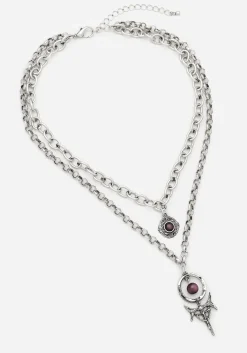 Manea Layered Multichain Necklace