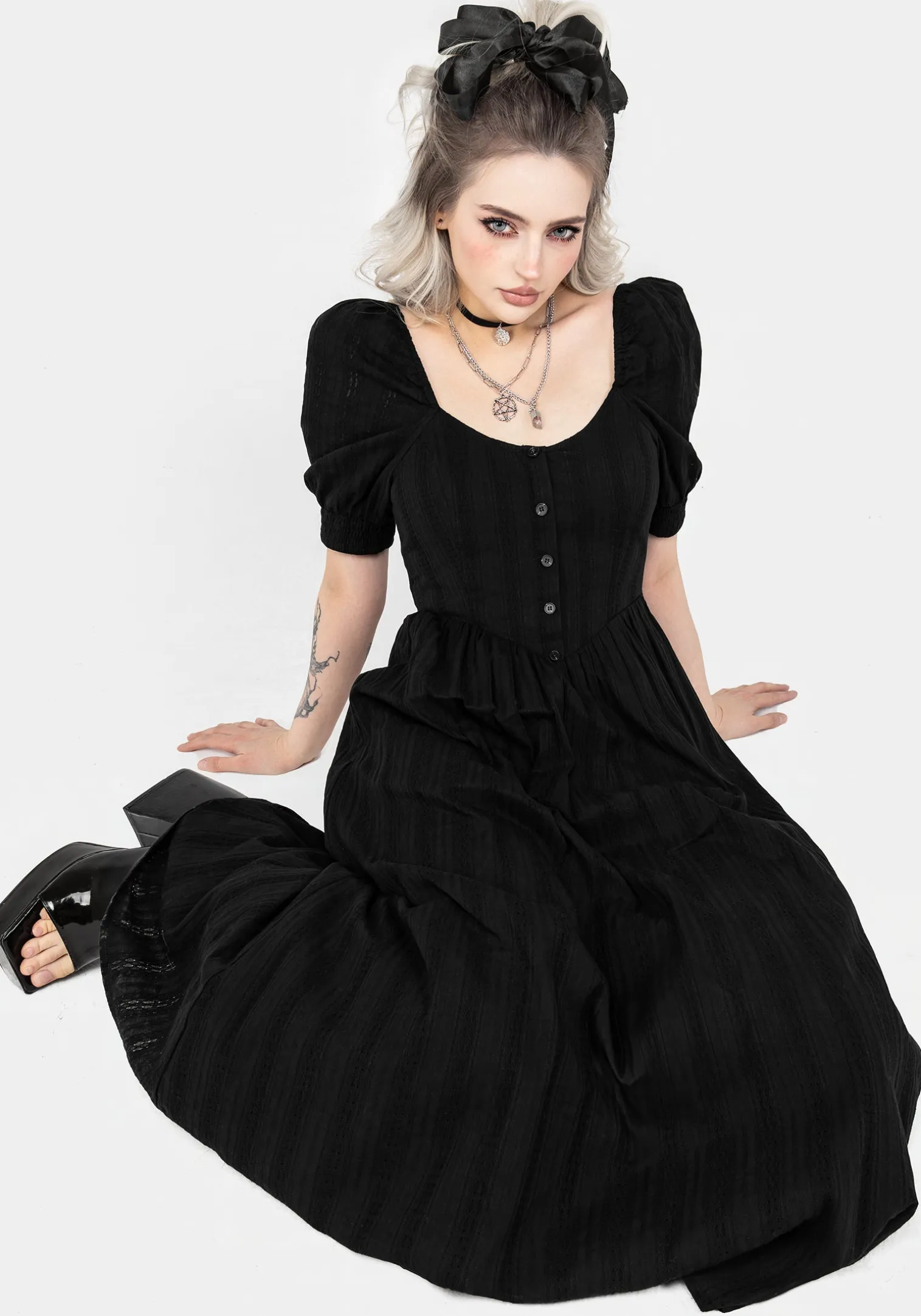 Marcia Broderie Midaxi Dress
