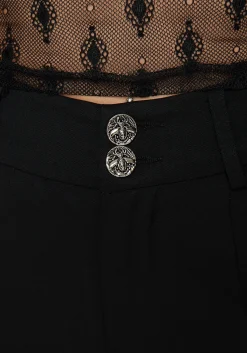Marian Front Split Straight Leg Tailored Trousers