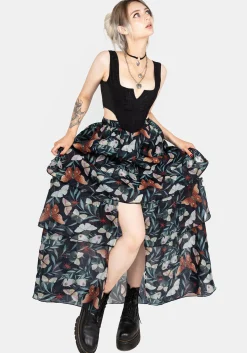 Mariposa Split Tiered Organza Skirt