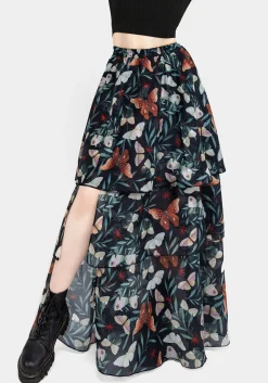 Mariposa Split Tiered Organza Skirt