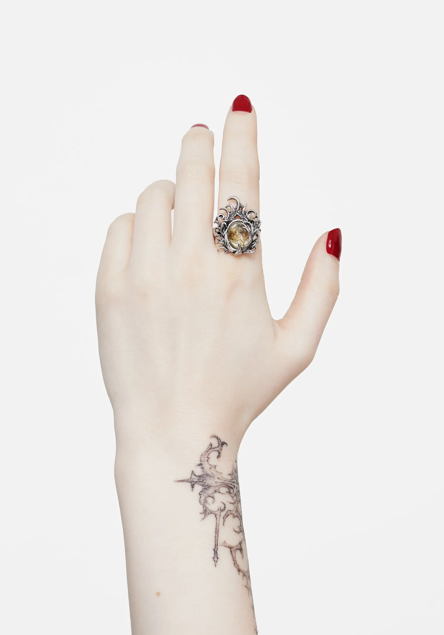 Marte Trapped Flower Ring