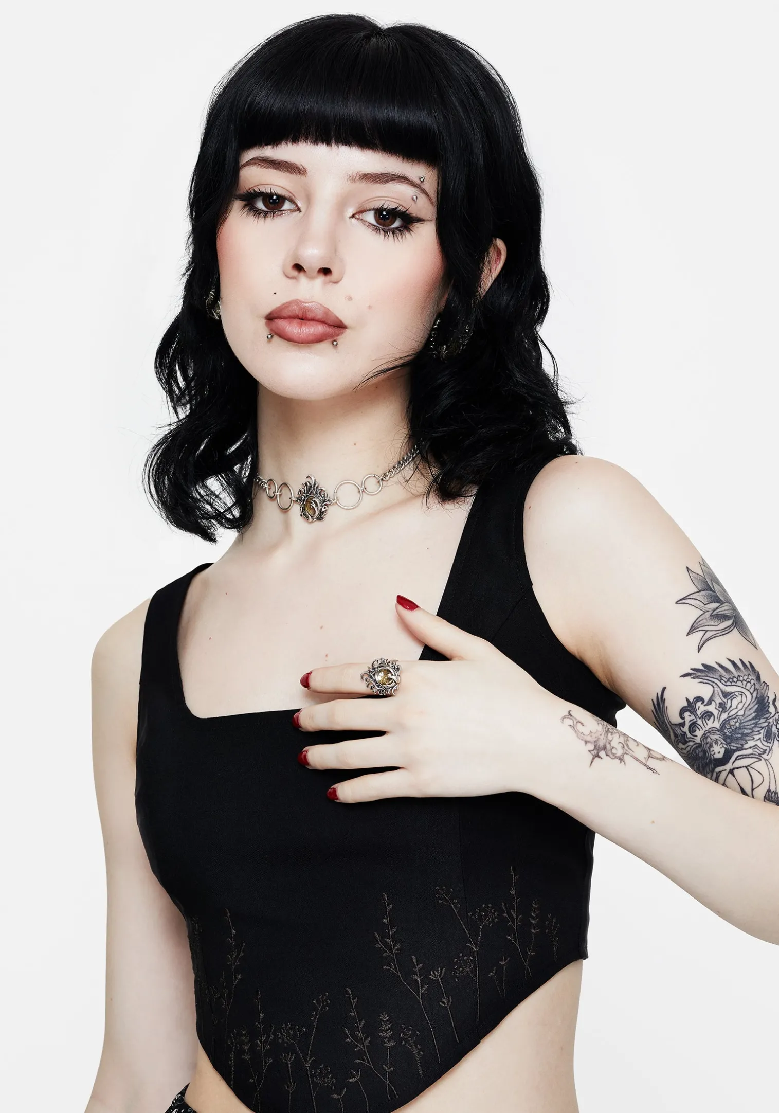 Marte Trapped Flower Ring