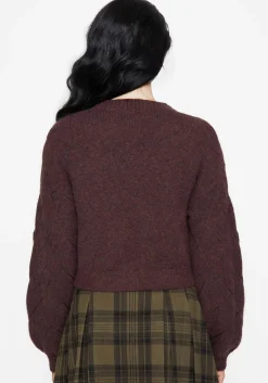 Maya Tile Embroidered Knit Cardigan