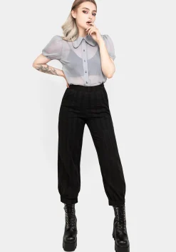 Mayhem Cotton Balloon Leg Trousers