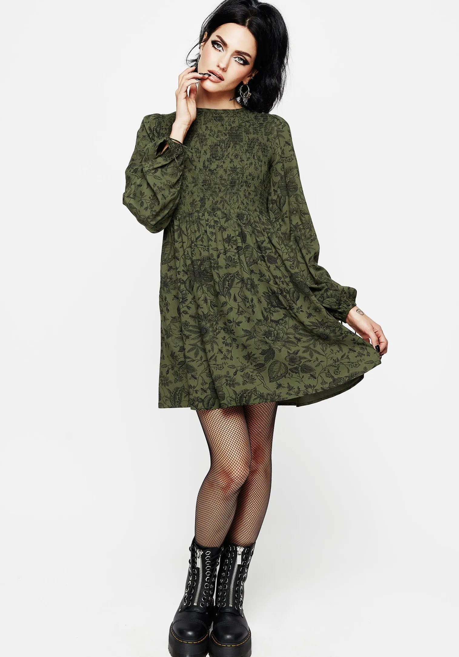 Meadowflowers Floral Print Mini Dress
