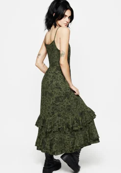 Meadowflowers Floral Print Tiered Midaxi Cami Dress