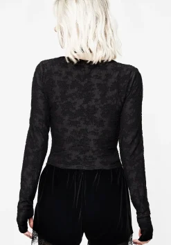 Melica Textured Long Sleeve Top