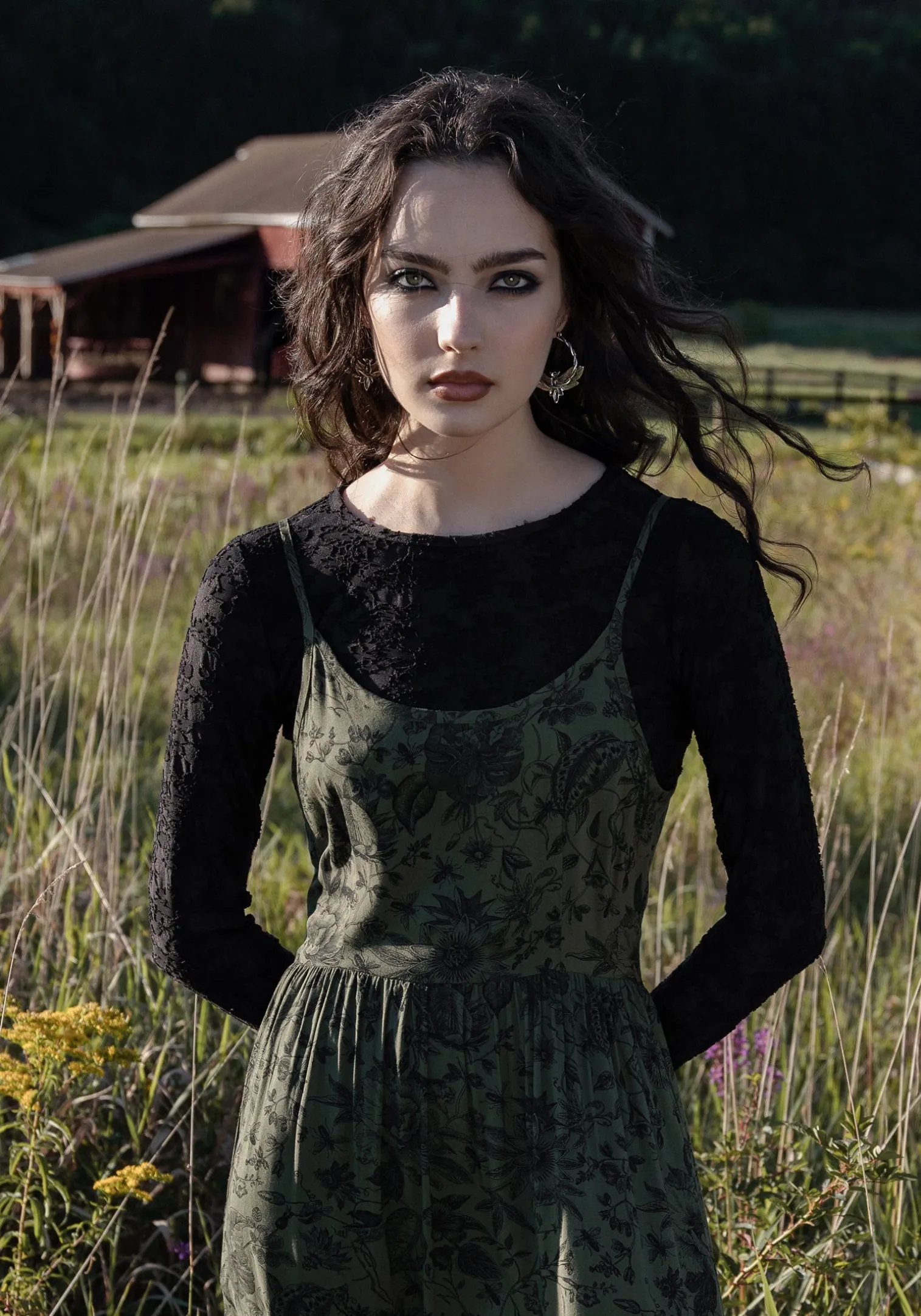 Melica Textured Long Sleeve Top