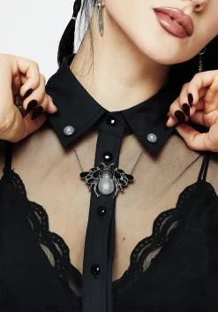 Melissa Bug Collar Chain Brooch