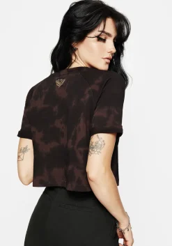 Mercury Tie Dye Boxy Crop Cotton Tee