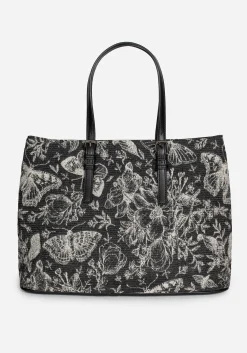 Metamorphosis Butterfly Floral Print Handbag