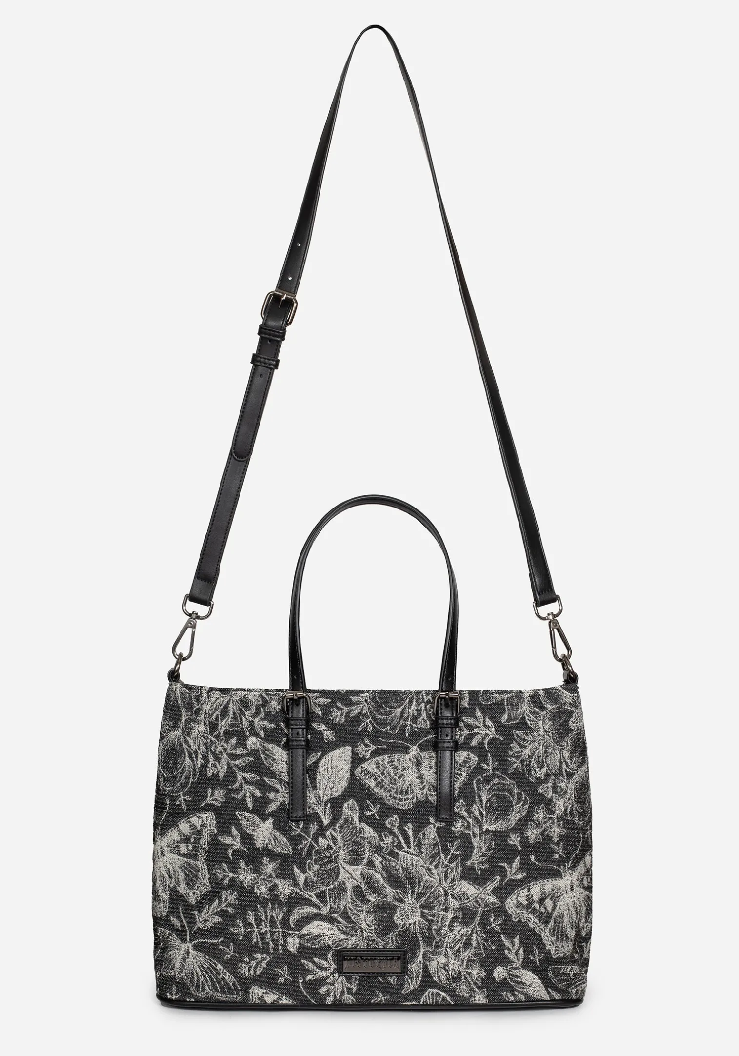 Metamorphosis Butterfly Floral Print Handbag