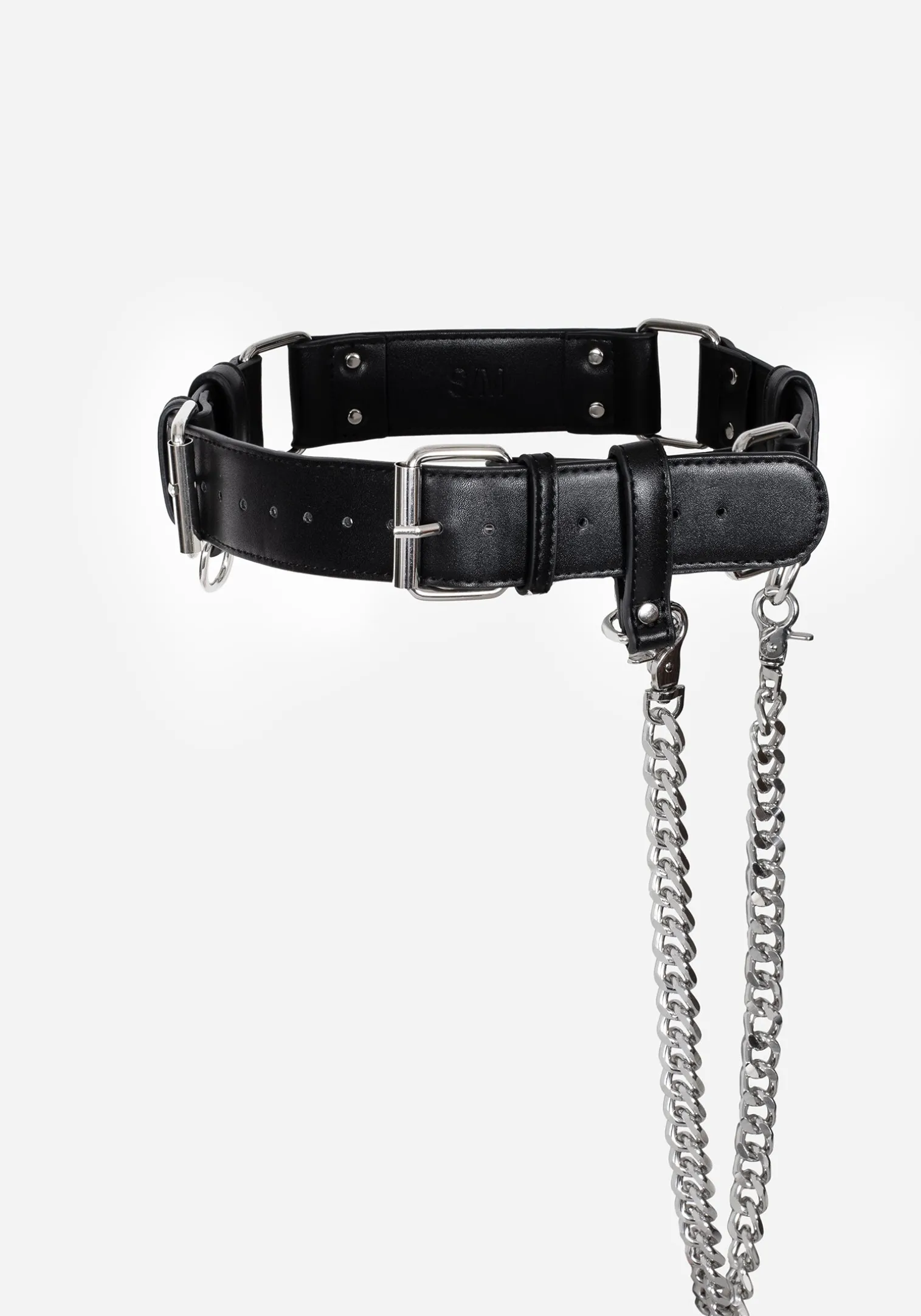 Mettle Double Buckle Chain Waist Belt