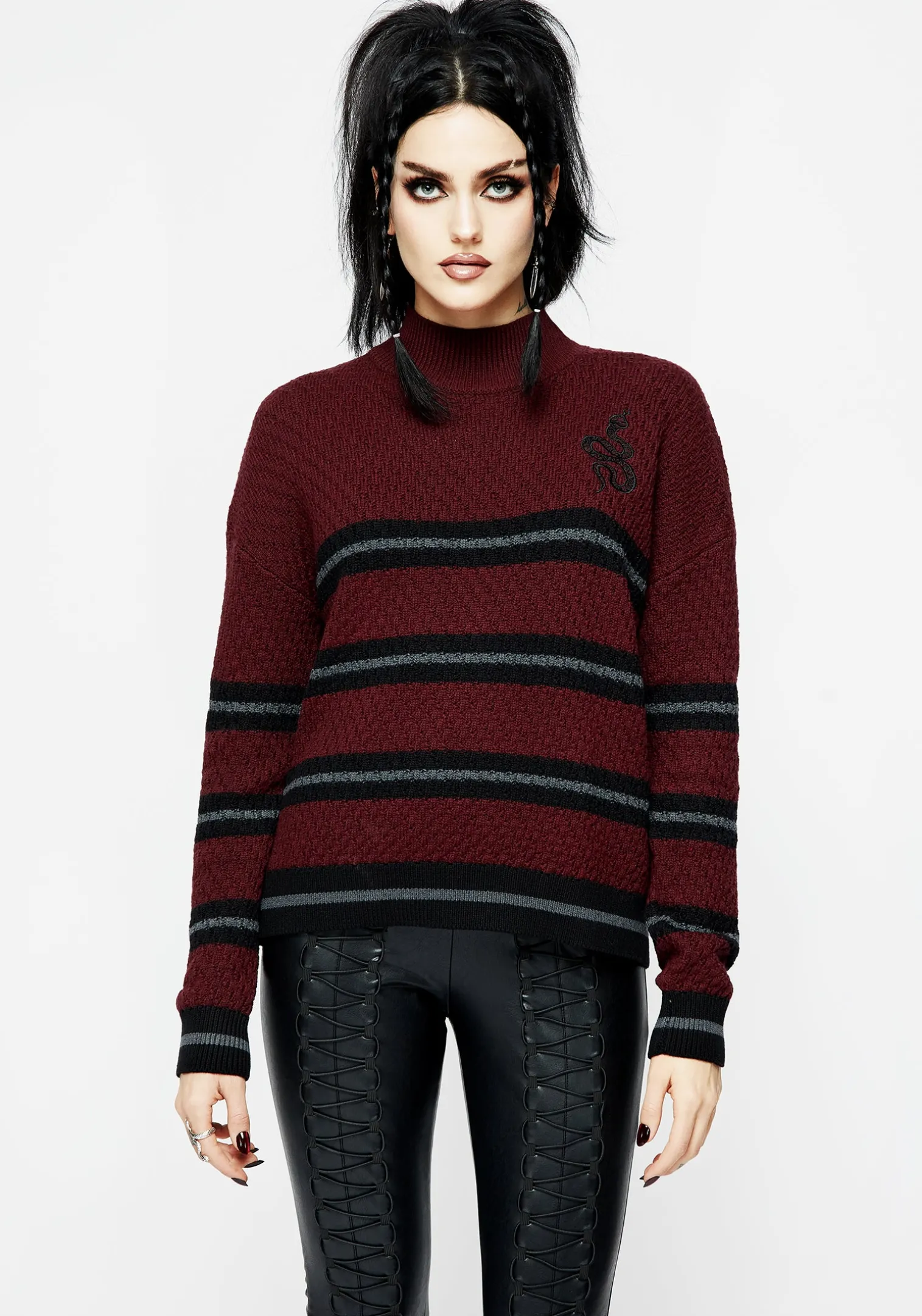 Mimic Striped Knit Sweater