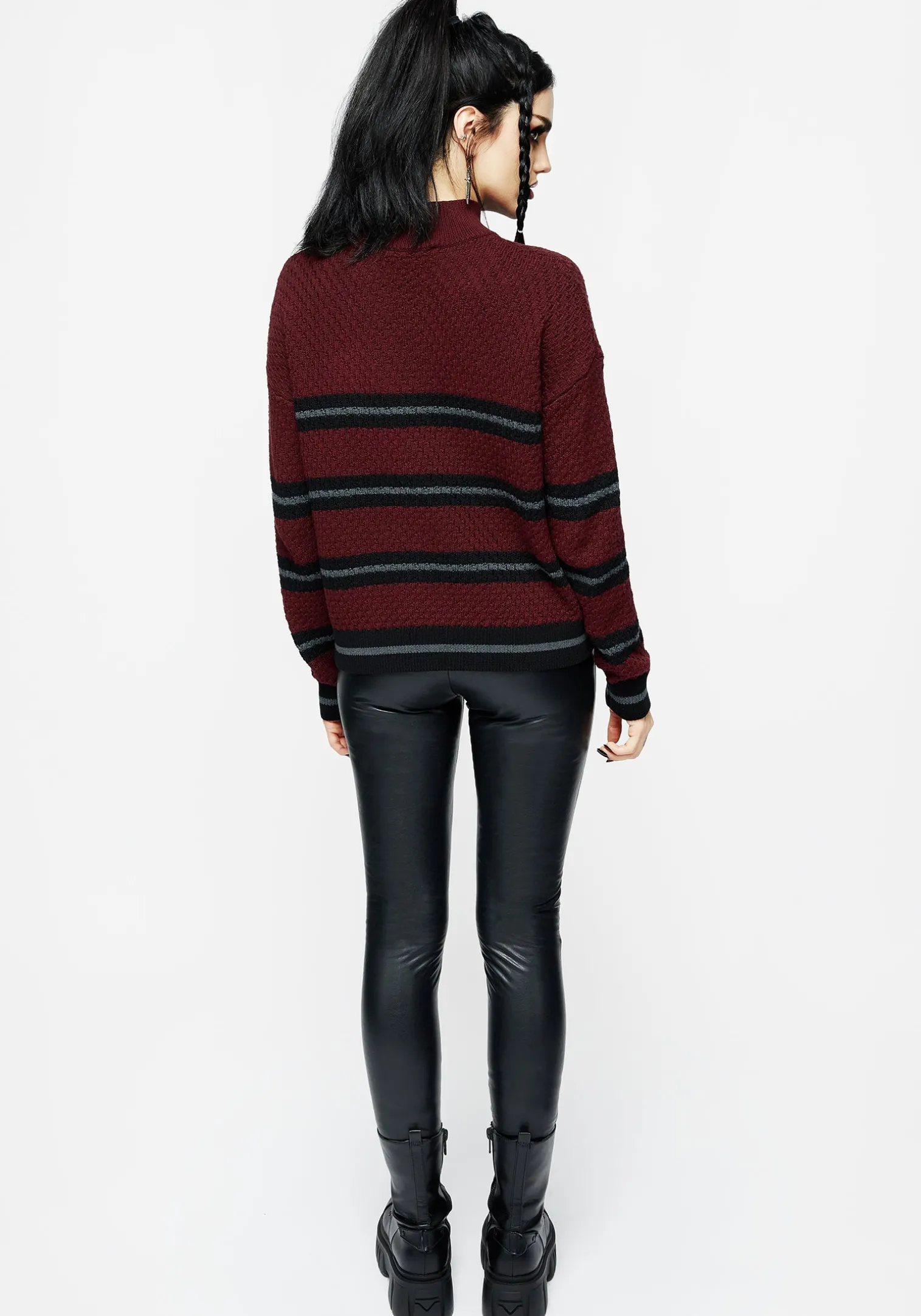 Mimic Striped Knit Sweater