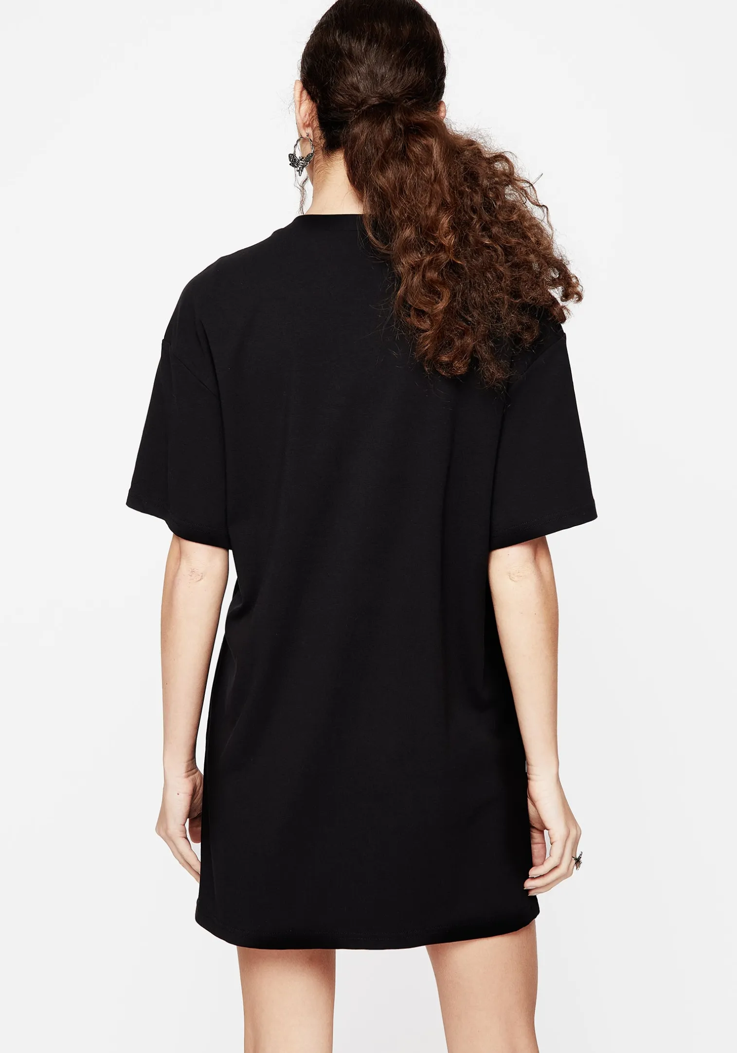 Mimicry Embroidered Mini Tee Dress