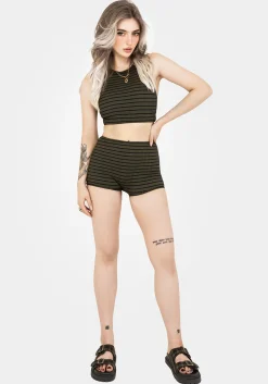 Mire Stripe Racerback Bikini Top
