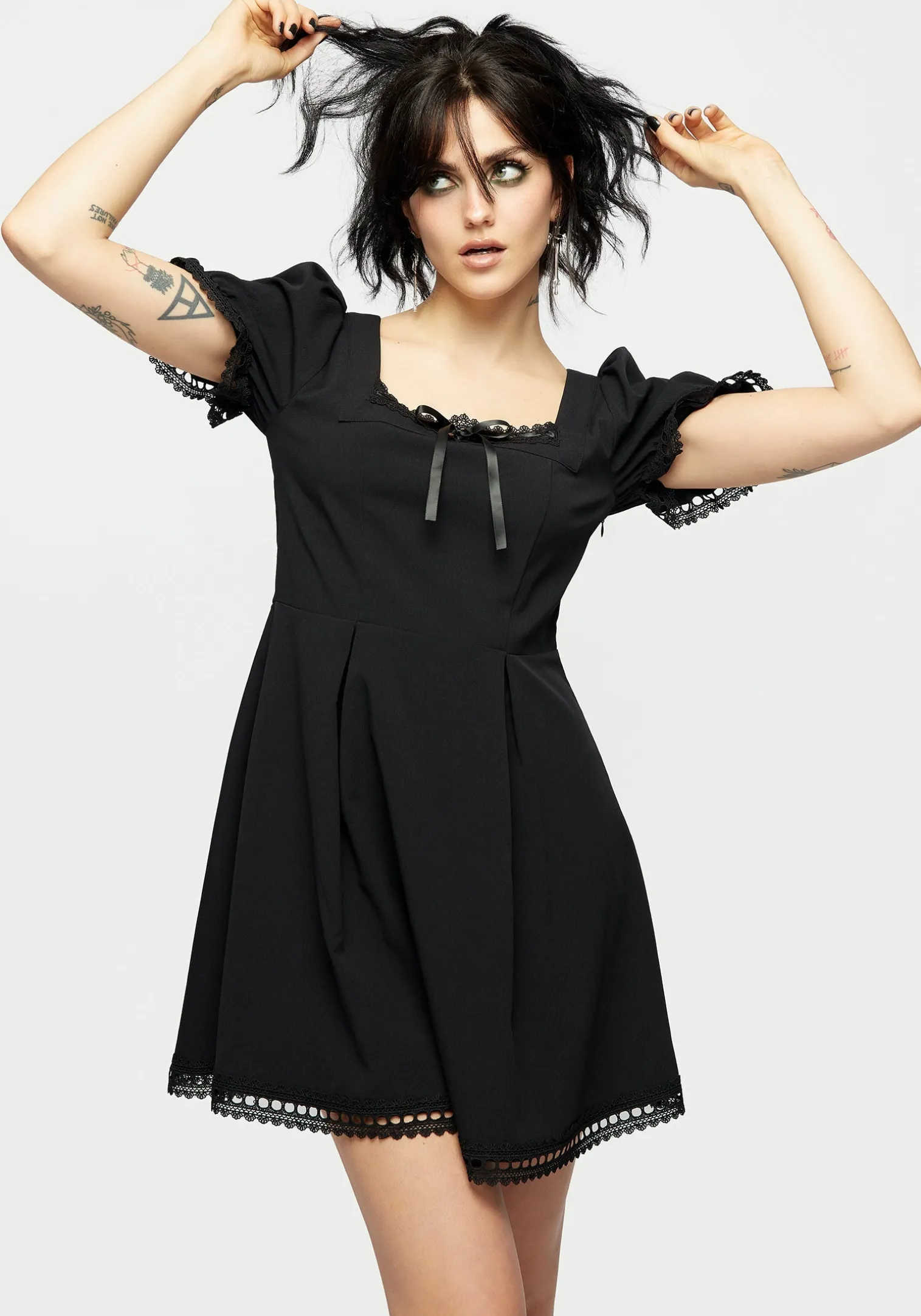 Misery Square Neck Mini Dress