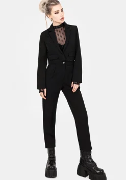 Mona Embroidered Tapered Trousers