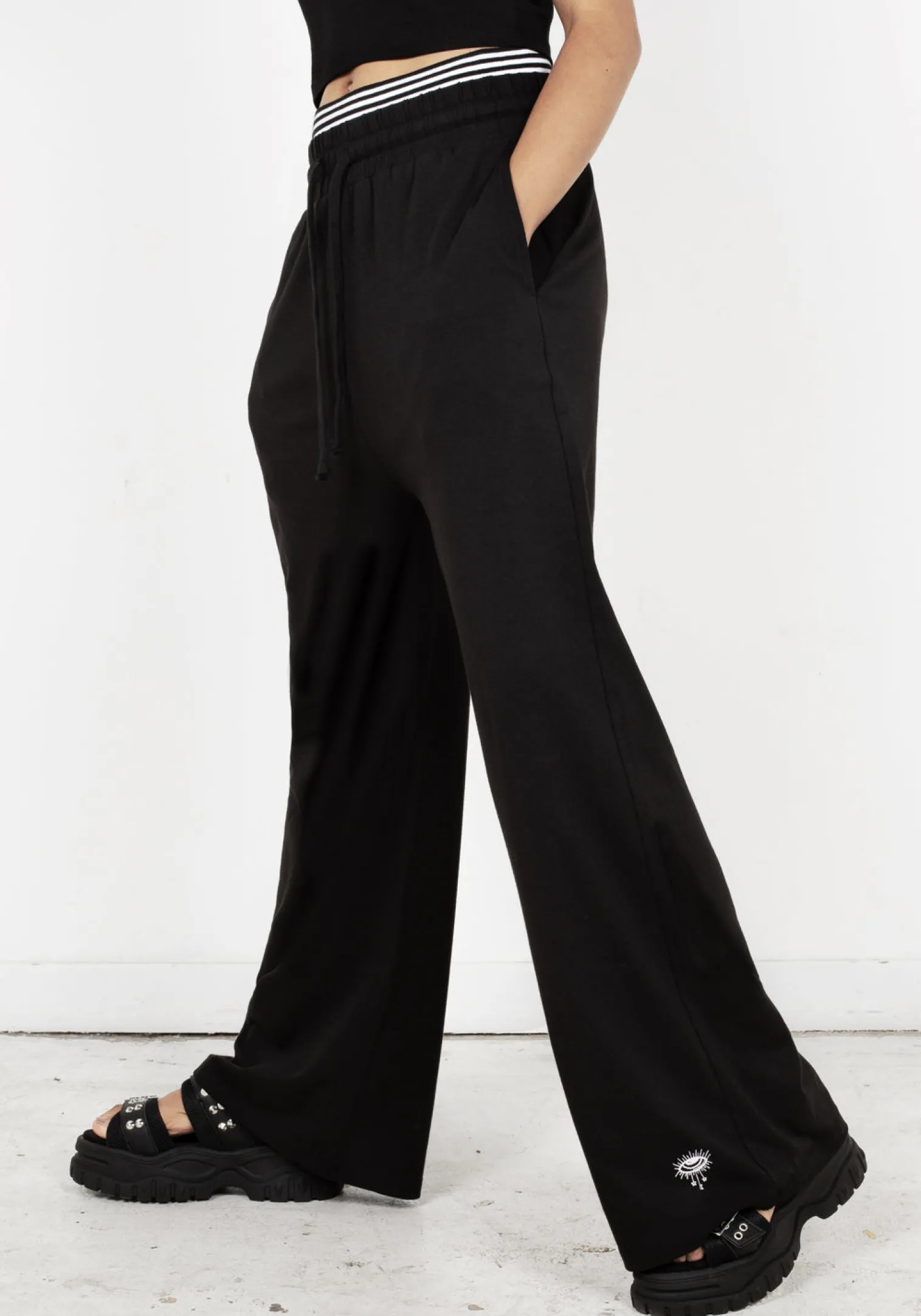 Monica Double Waistband Jersey Pants