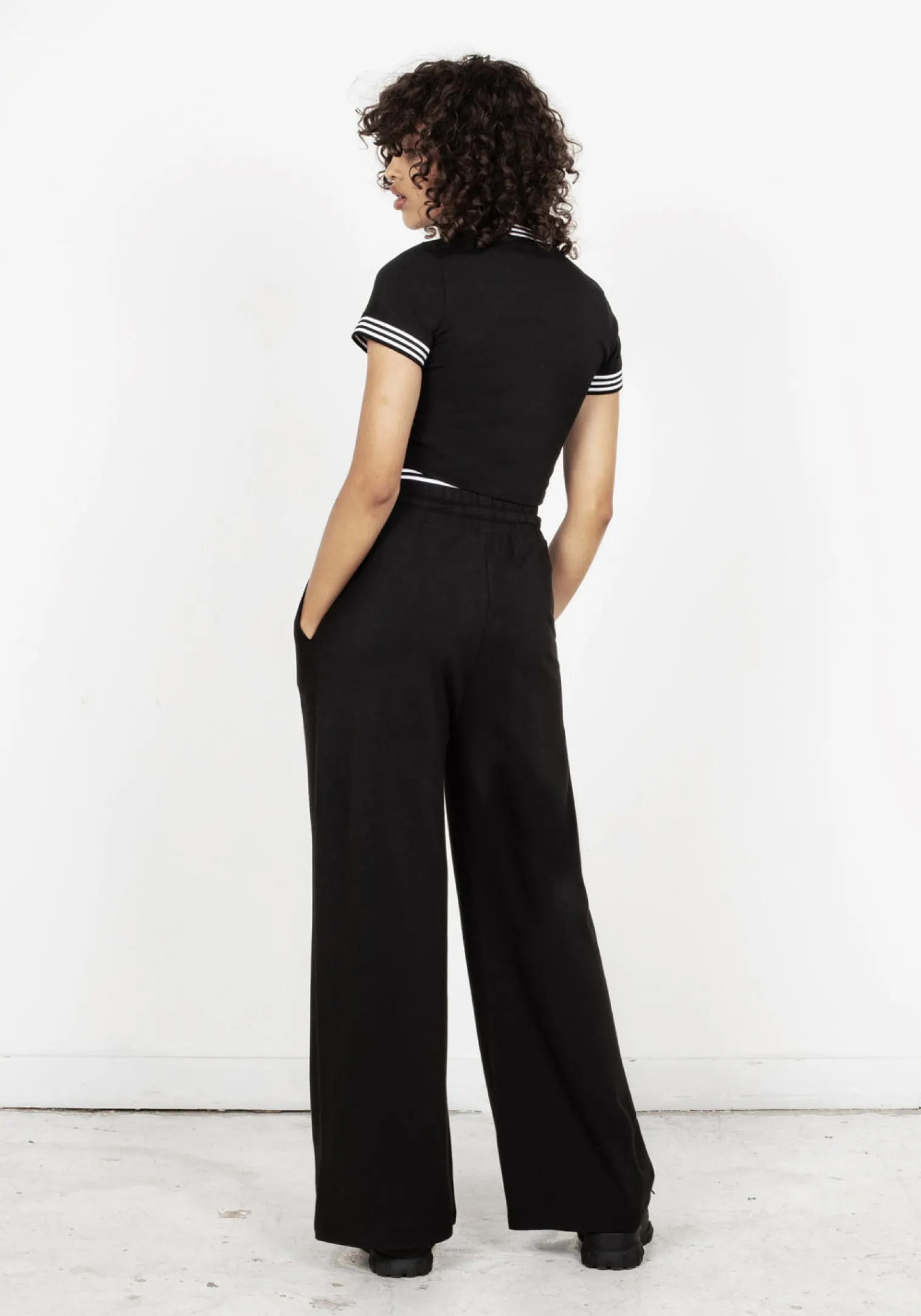 Monica Double Waistband Jersey Pants