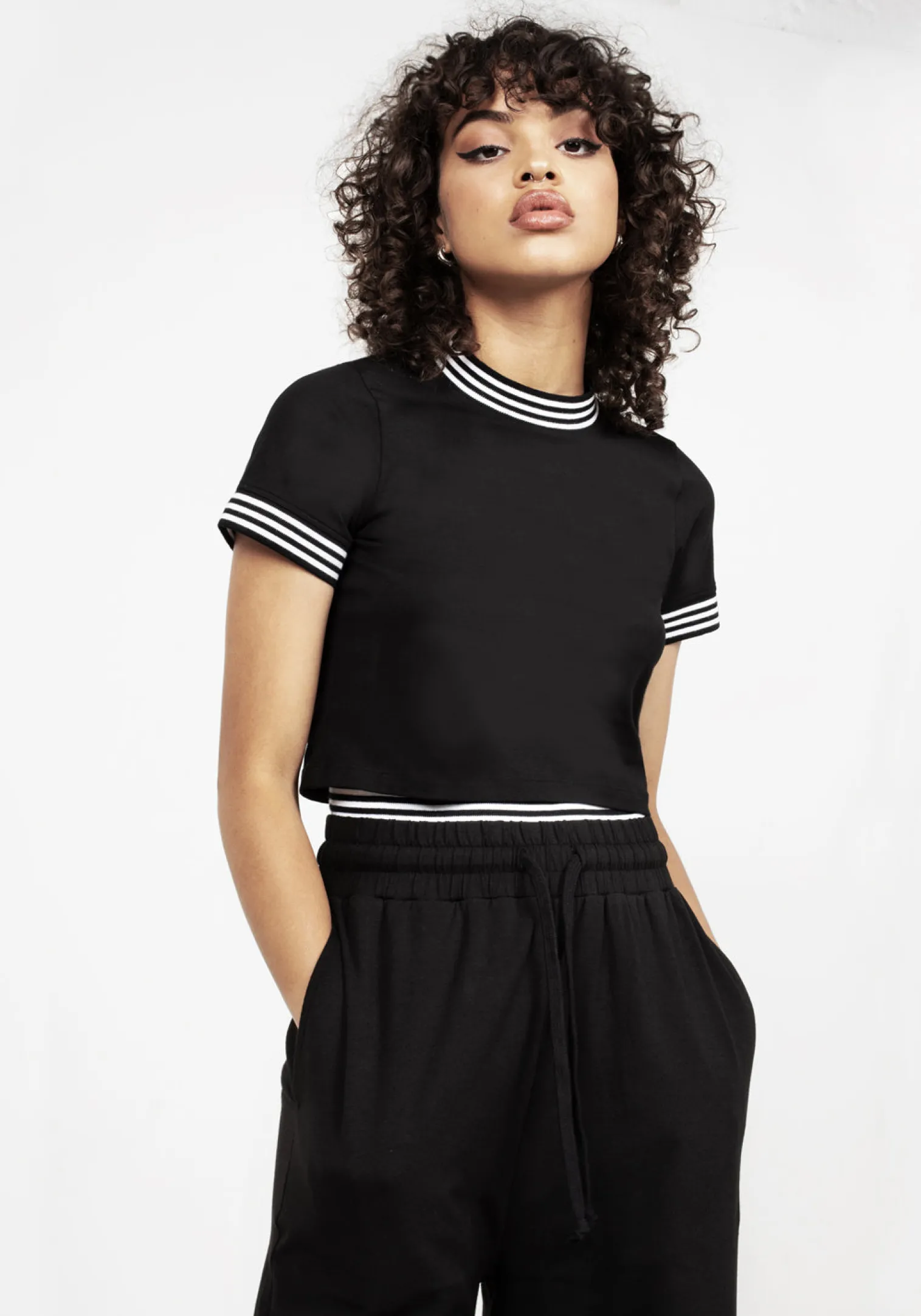 Monica Double Waistband Jersey Pants
