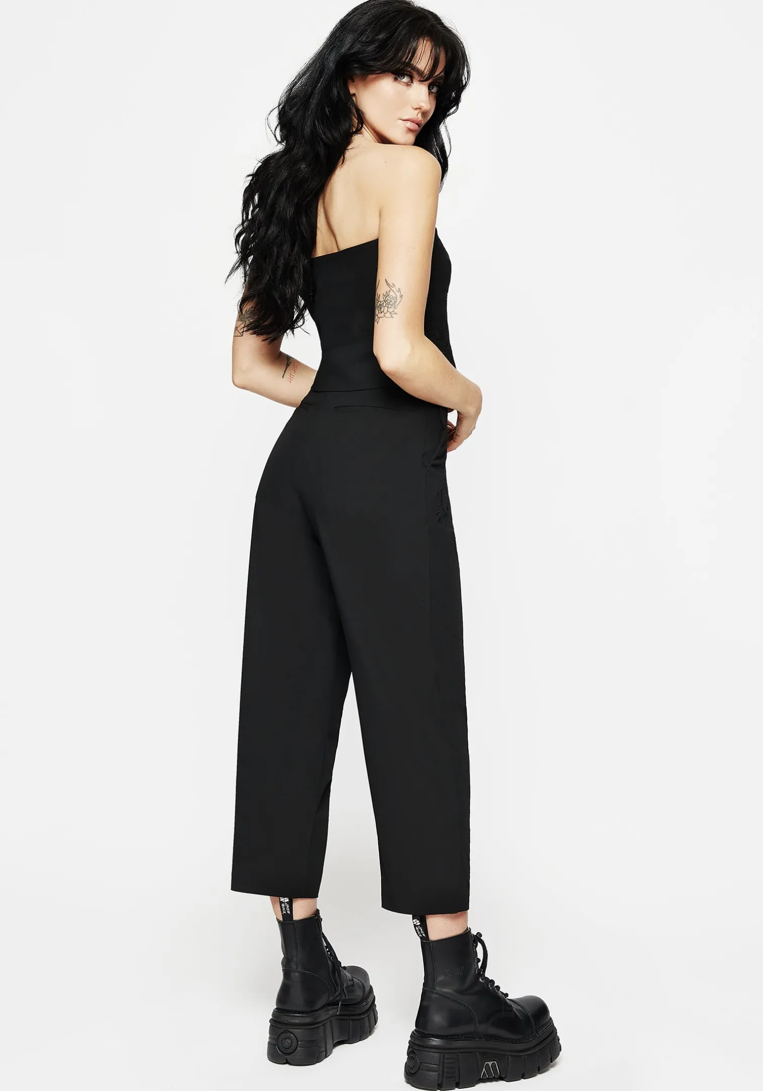 Moonbow Embroidered Tailored Trouser