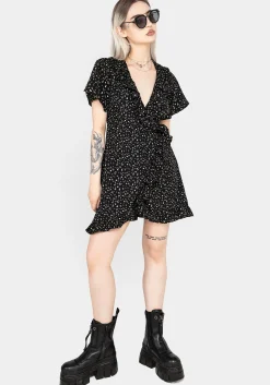 Moonseed Wrap Ruffle Dress