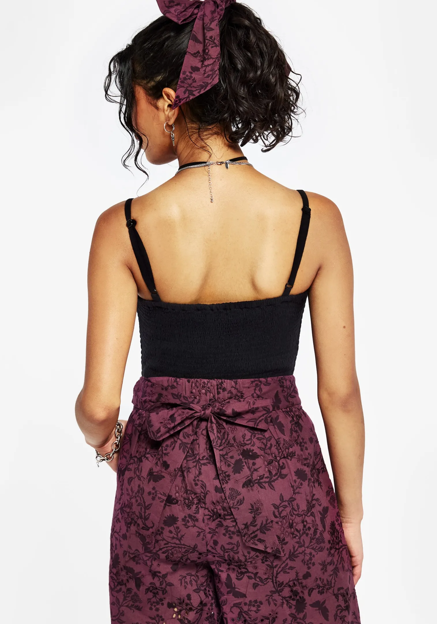 Morgana Cotton Broderie Bow Scrunchie