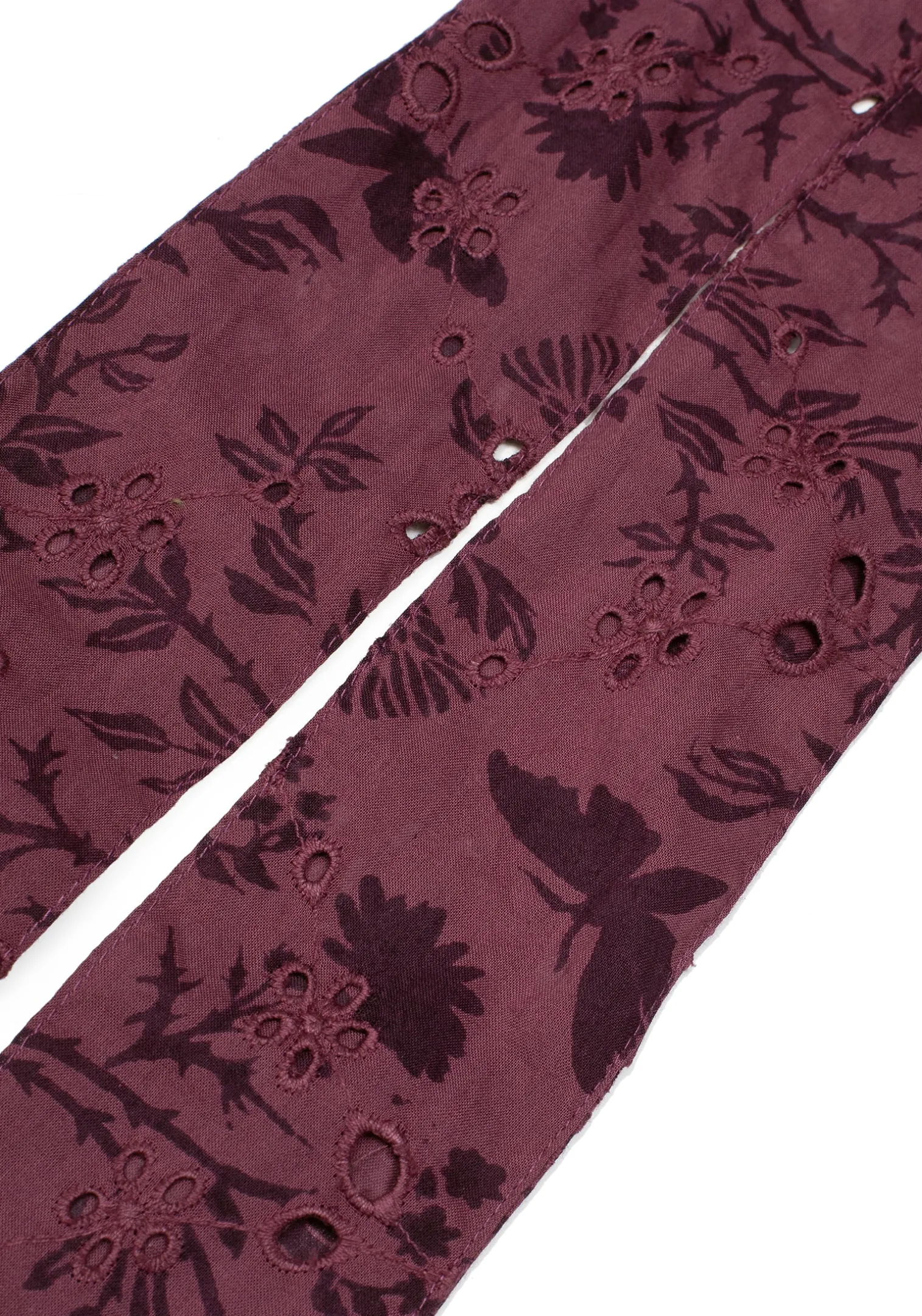 Morgana Cotton Broderie Bow Scrunchie