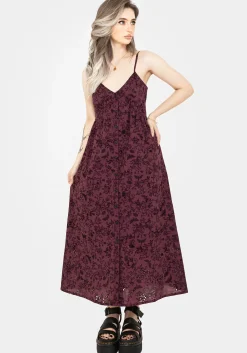 Morgana Cotton Broderie Cami Midaxi Dress