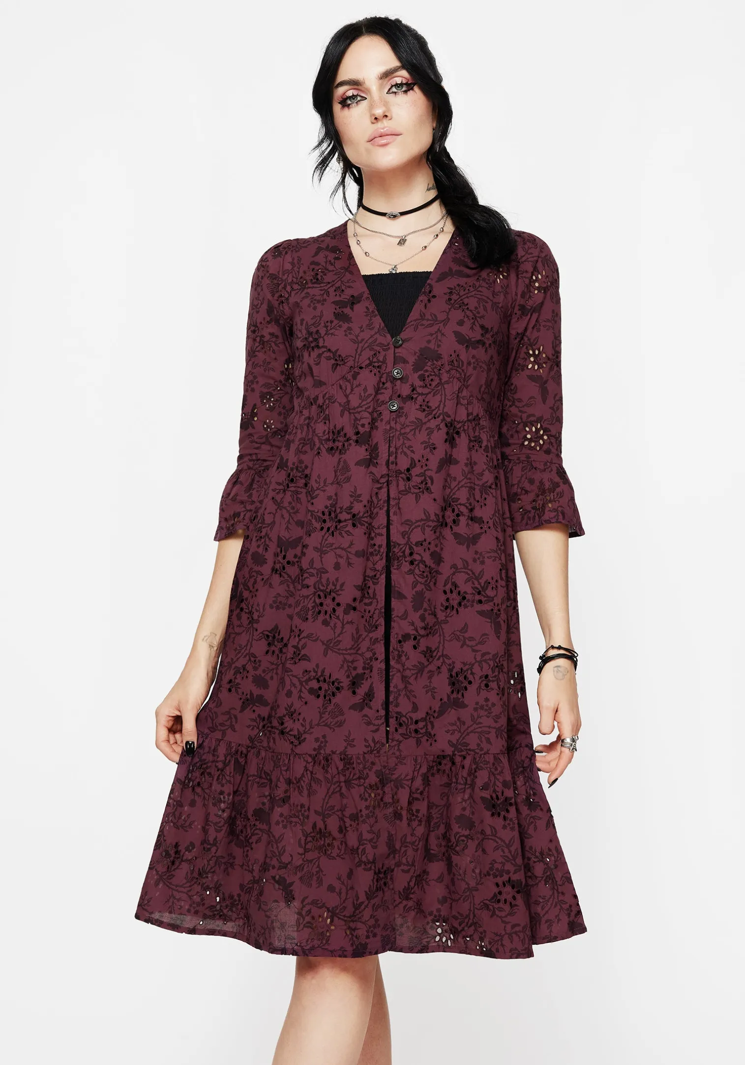 Morgana Cotton Broderie Overdress