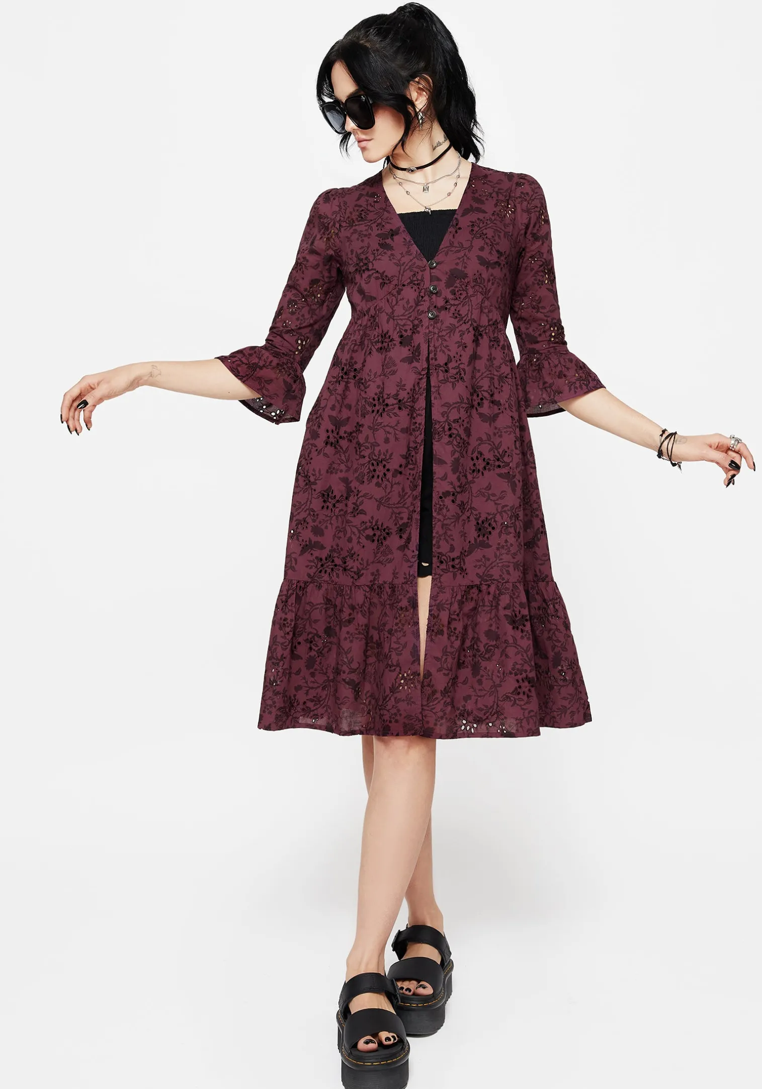 Morgana Cotton Broderie Overdress