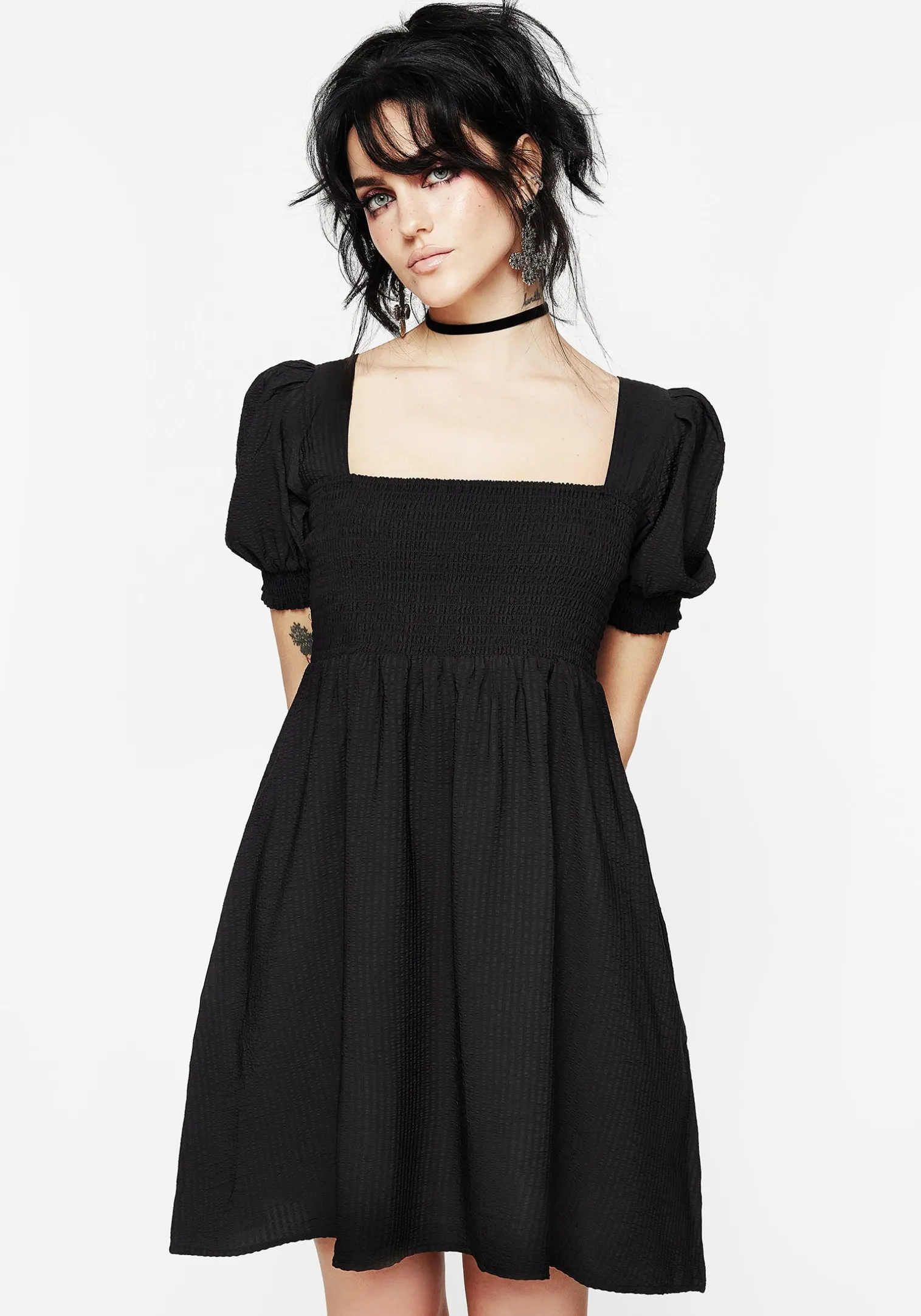 Morna Puff Sleeve Mini Dress