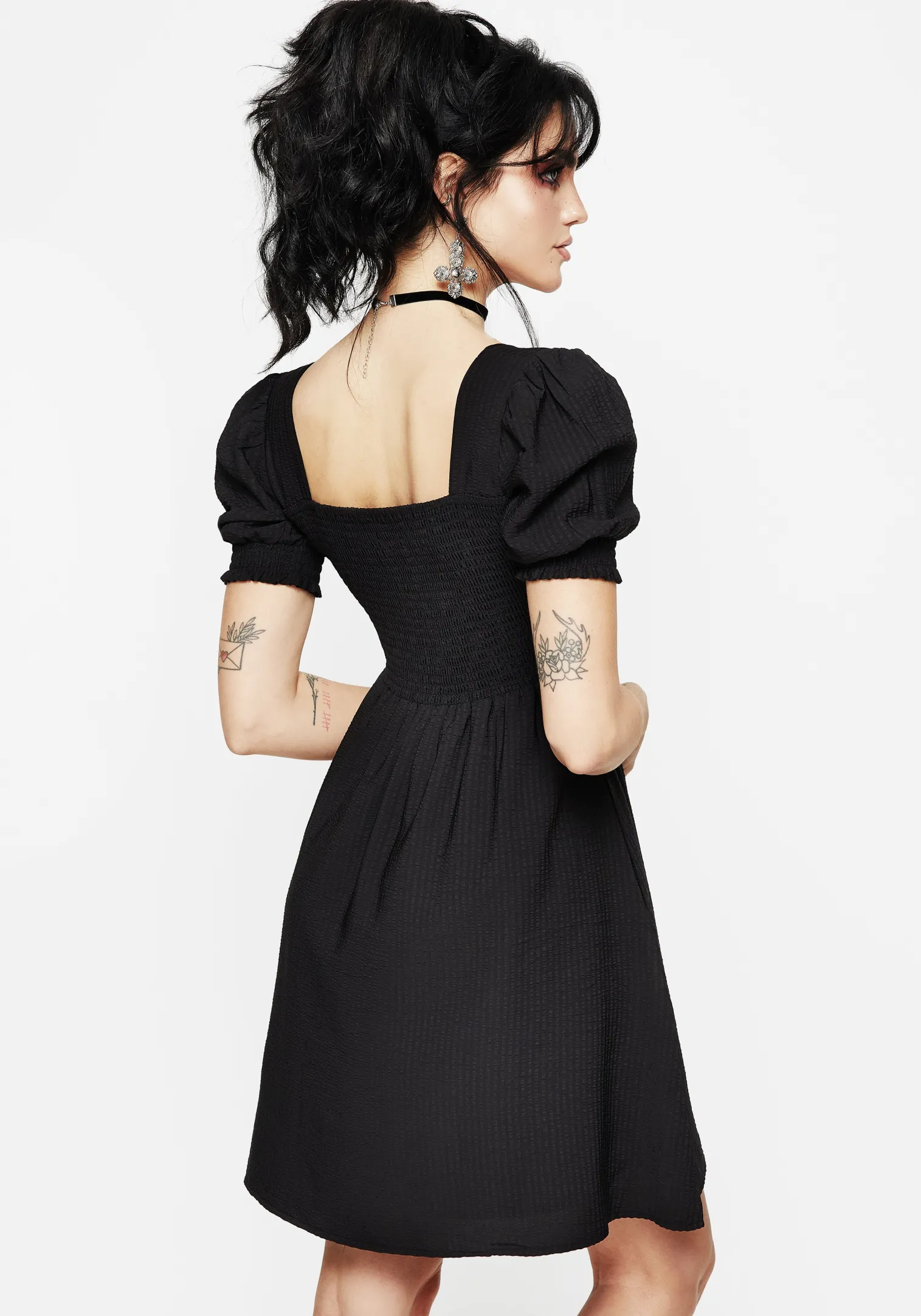 Morna Puff Sleeve Mini Dress