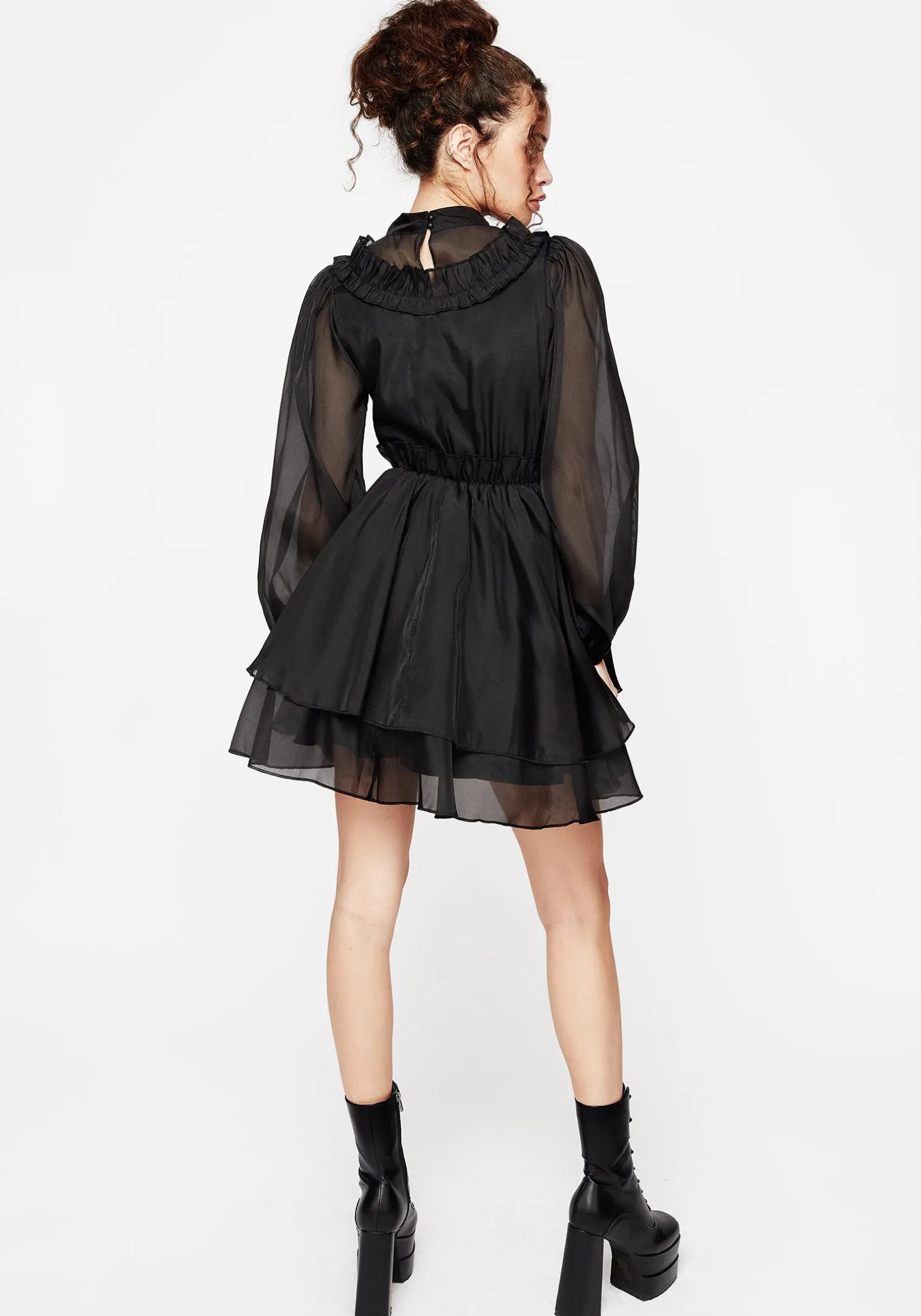 Morose Layered Frill Mini Dress